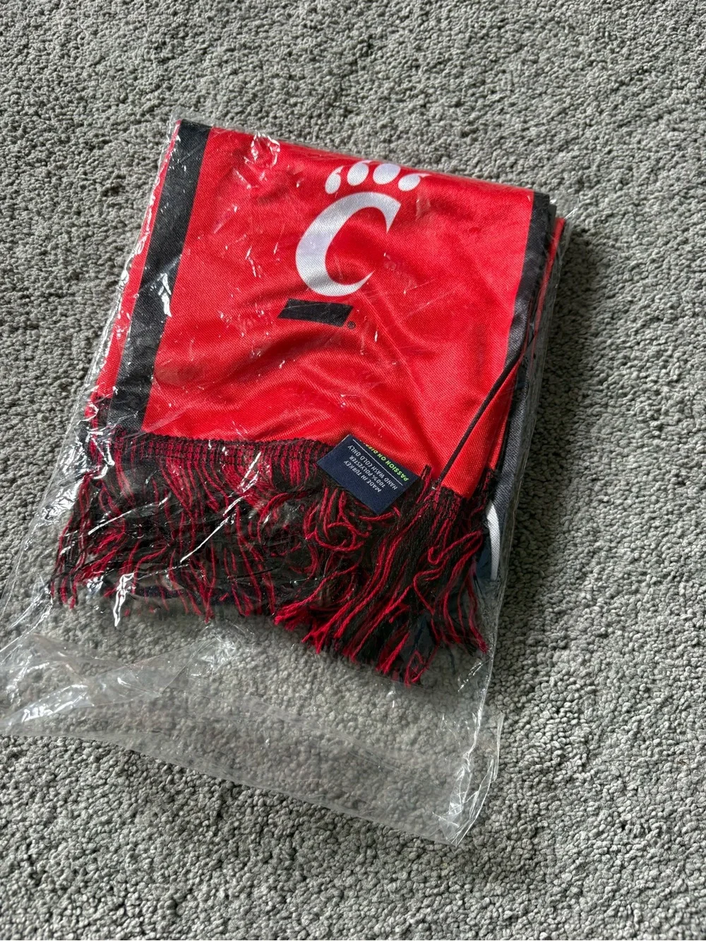 Red University of Cincinnati Soccer Scarf